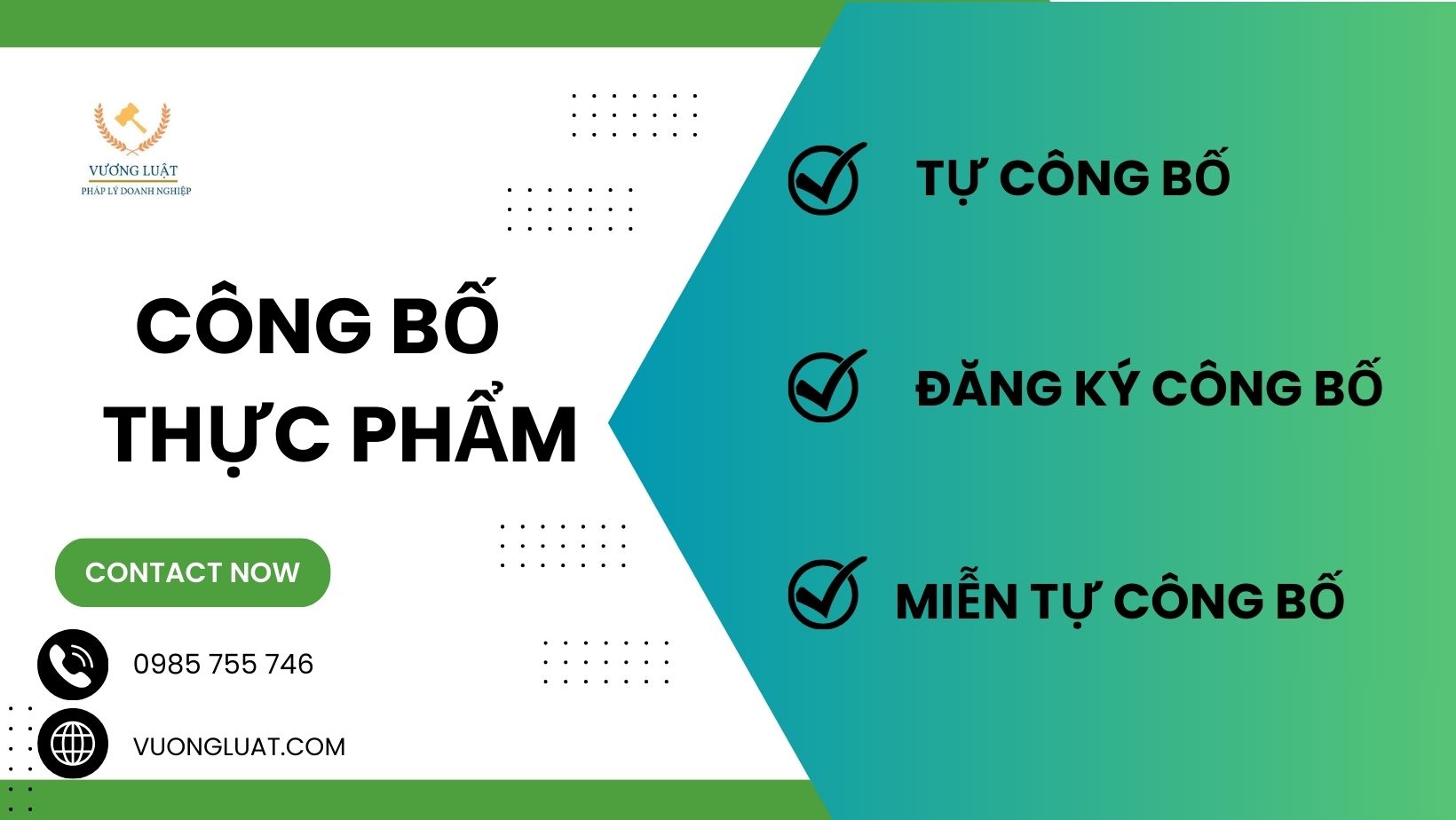 CÔNG BỐ THỰC PHẨM VÀ NHỮNG QUY ĐỊNH CẦN BIẾT