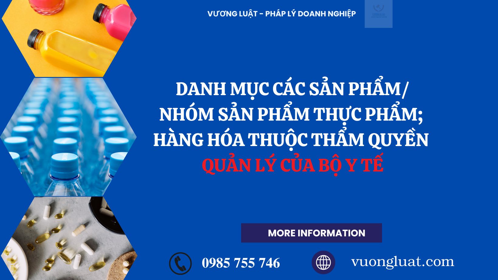 DANH MỤC CÁC SẢN PHẨM/ NHÓM SẢN PHẨM THỰC PHẨM;  HÀNG HÓA THUỘC THẨM QUYỀN  QUẢN LÝ CỦA BỘ Y TẾ