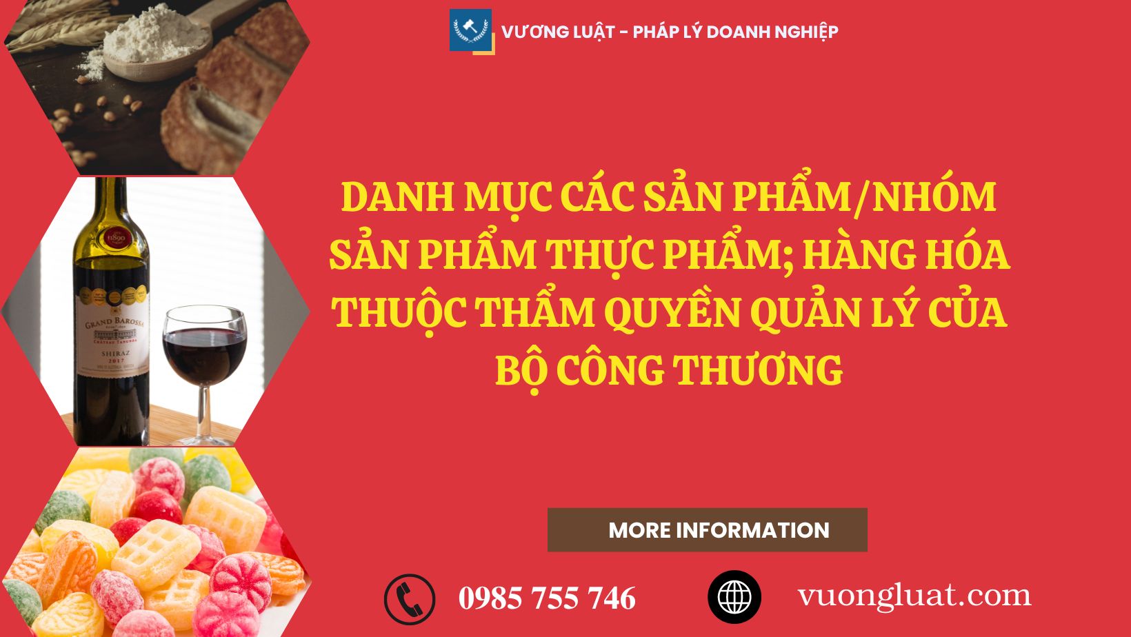 DANH MỤC CÁC SẢN PHẨM/NHÓM SẢN PHẨM THỰC PHẨM; HÀNG HÓA THUỘC THẨM QUYỀN QUẢN LÝ CỦA BỘ CÔNG THƯƠNG