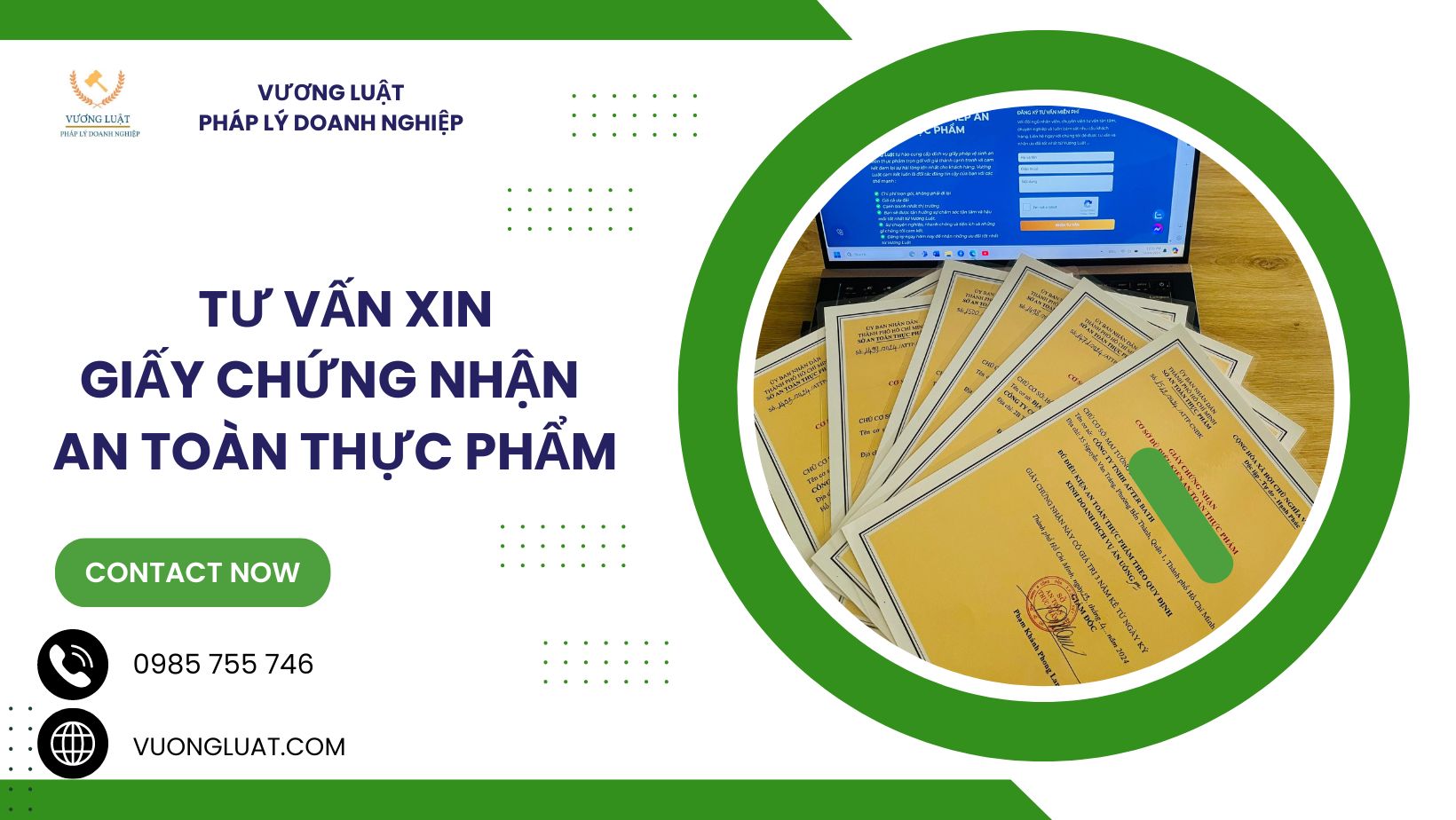 DỊCH VỤ GIẤY PHÉP AN TOÀN THỰC PHẨM