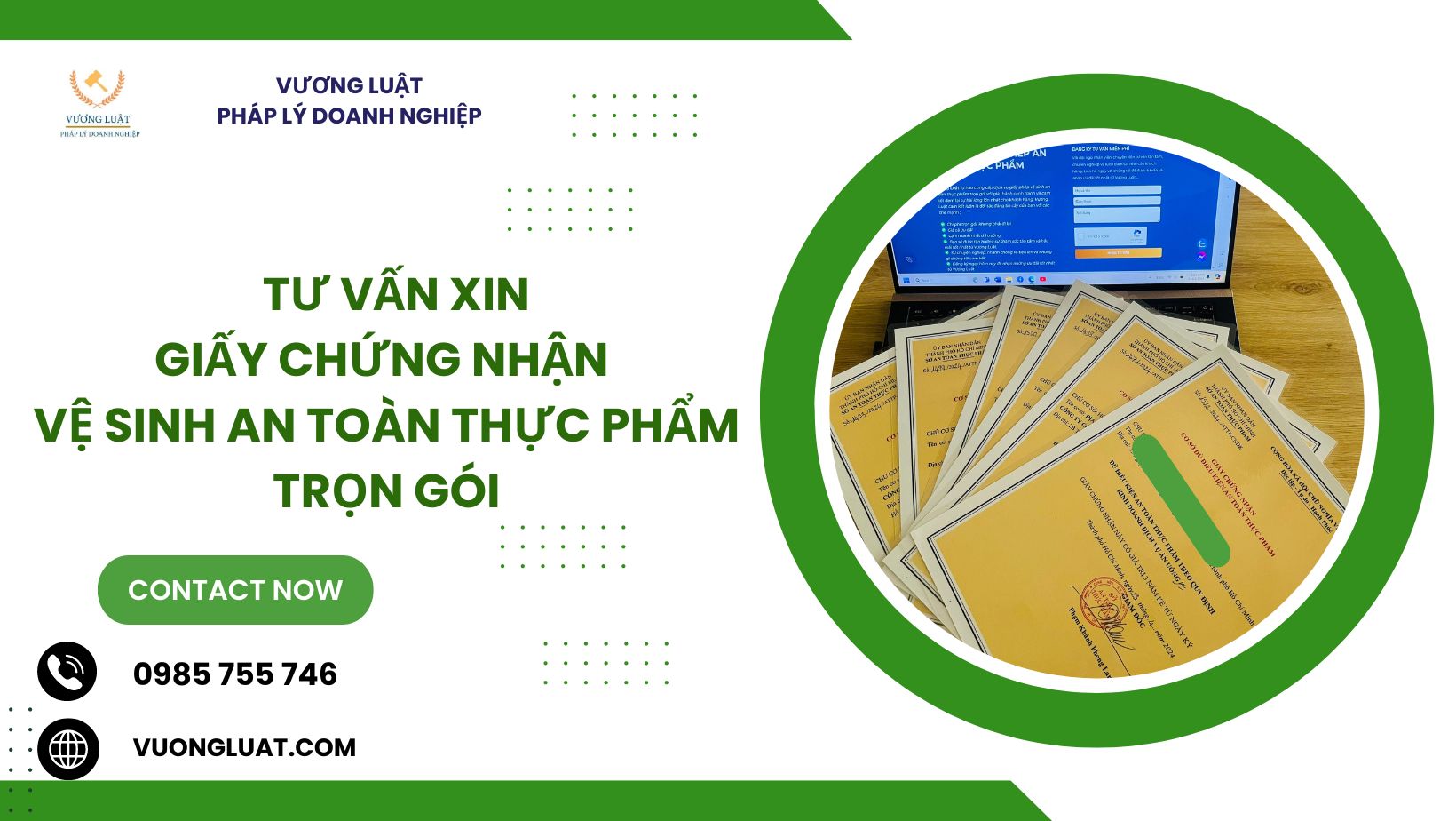 DỊCH VỤ TƯ VẤN XIN GIẤY CHỨNG NHẬN VỆ SINH AN TOÀN THỰC PHẨM