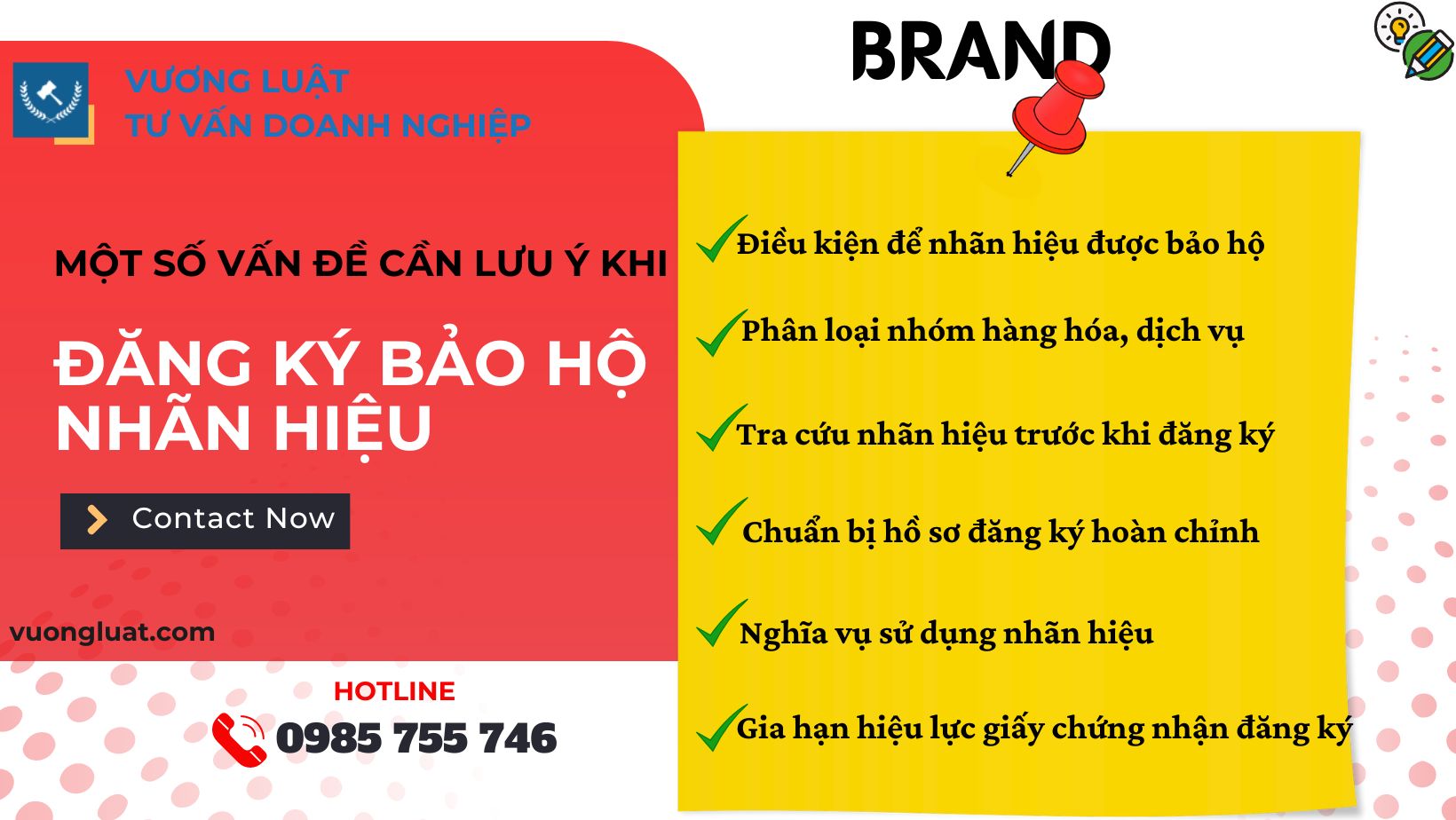 LƯU Ý KHI ĐĂNG KÝ BẢO HỘ NHÃN HIỆU