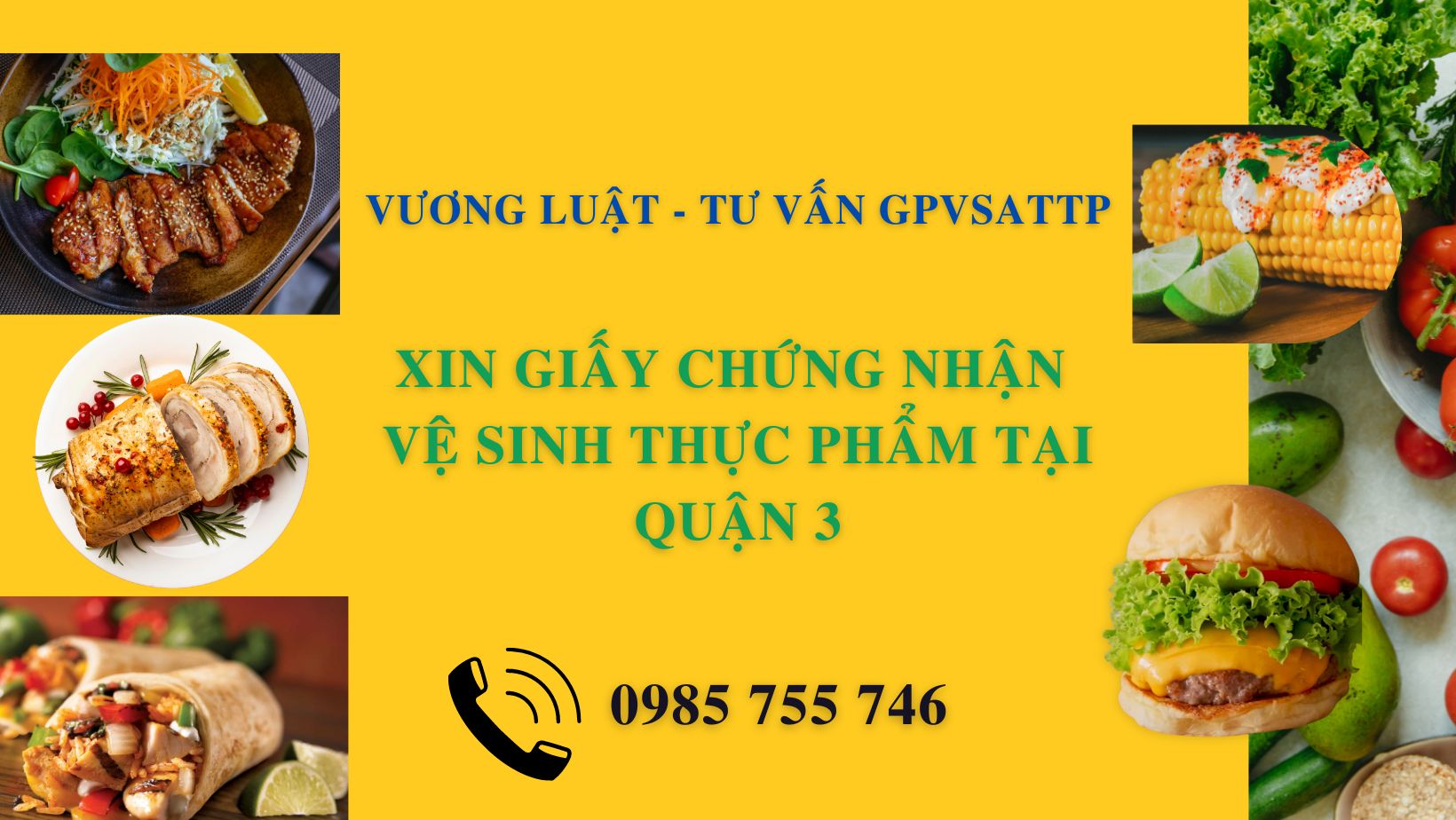 QUẬN 3 - XIN CẤP GIẤY CHỨNG NHẬN VỆ SINH AN TOÀN THỰC PHẨM Ở ĐÂU?