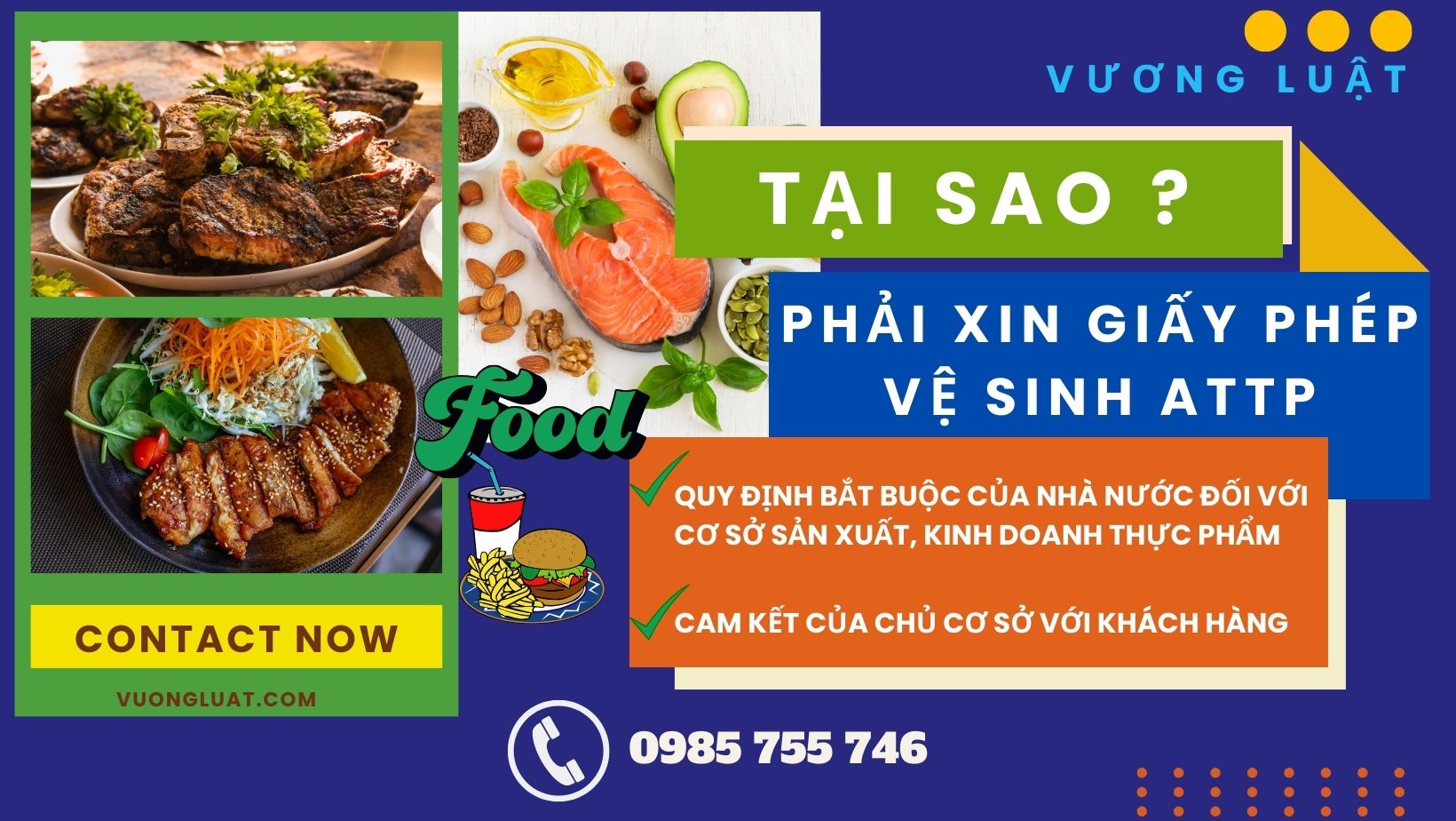 TẠI SAO PHẢI XIN GIẤY PHÉP VỆ SINH AN TOÀN THỰC PHẨM?