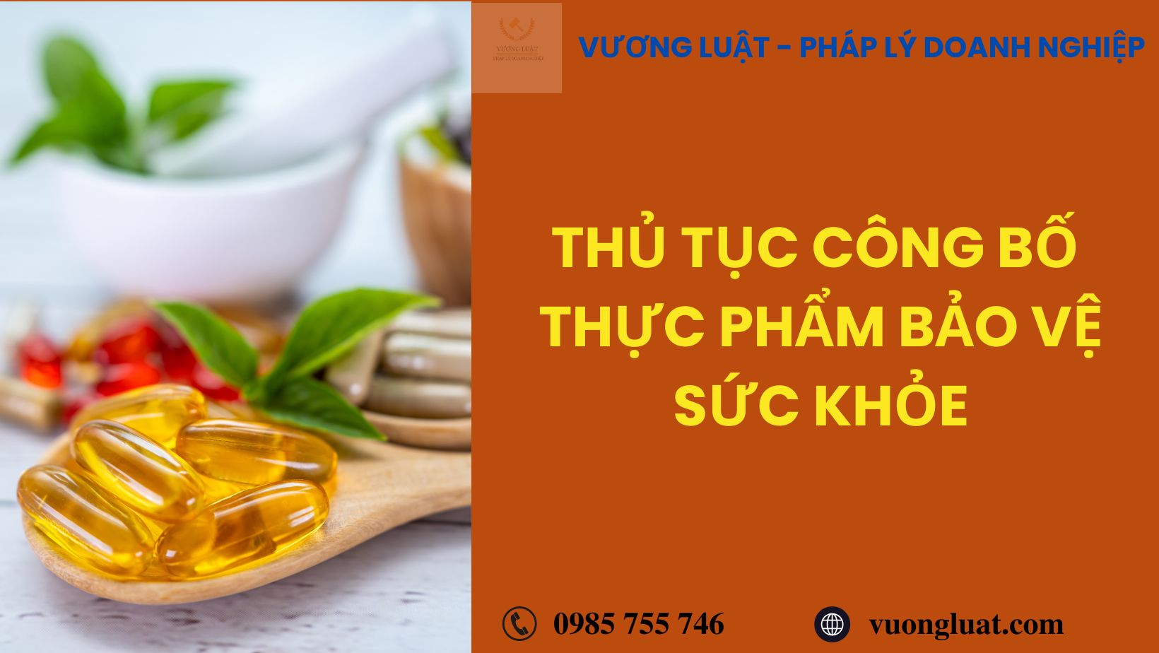 THỦ TỤC CÔNG BỐ THỰC PHẨM BẢO VỆ SỨC KHỎE