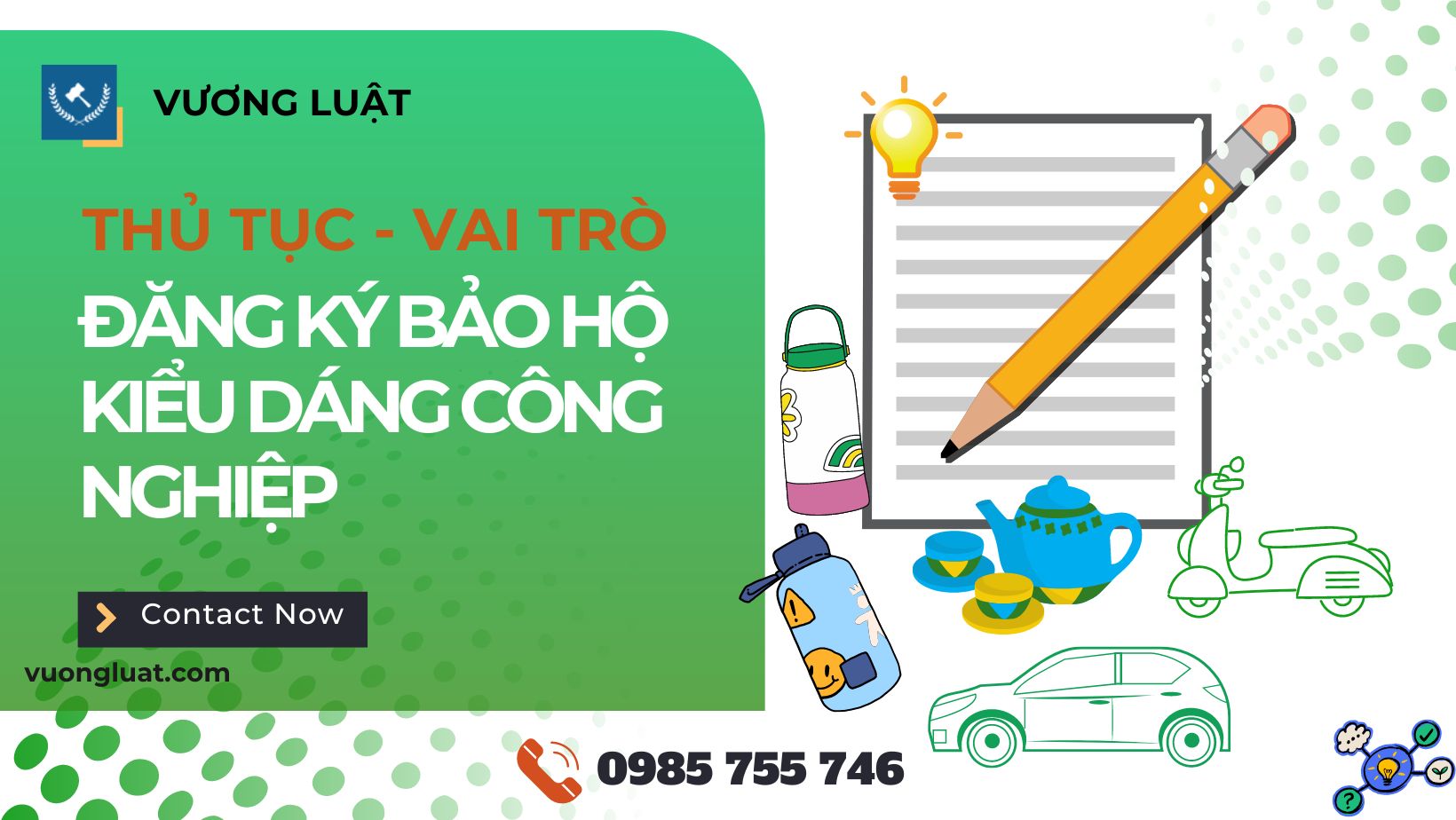 THỦ TỤC ĐĂNG KÝ BẢO HỘ KIỂU DÁNG CÔNG NGHIỆP