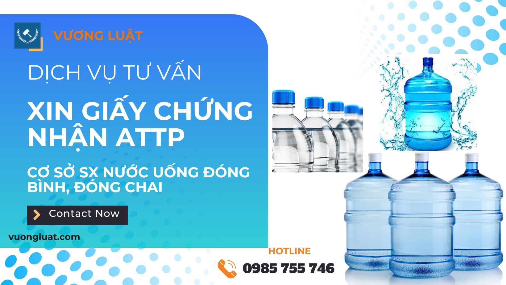 TƯ VẤN XIN GIẤY CHỨNG NHẬN CƠ SỞ ĐỦ ĐIỀU KIỆN AN TOÀN THỰC PHẨM - CƠ SỞ SẢN XUẤT NƯỚC UỐNG ĐÓNG BÌNH ĐÓNG CHAI